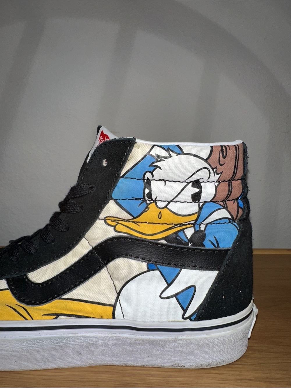 2015 Vans Disney Sk8-Hi sneakers featuring Mickey, Goofy, Pluto, and Donald - Picture 9 of 11